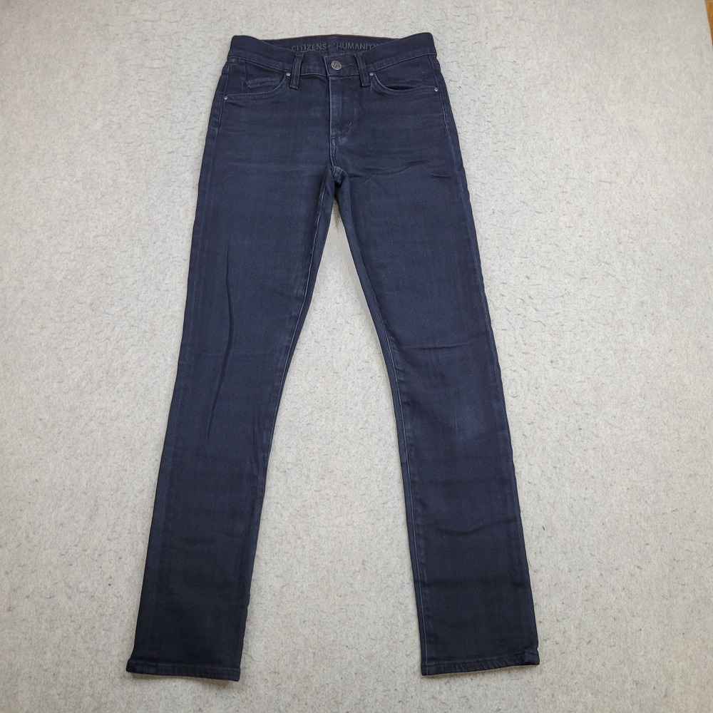 Citizens of‎ Humanity Skinny Jeans Womens 24 Black Stretch 26x28 Lightweight